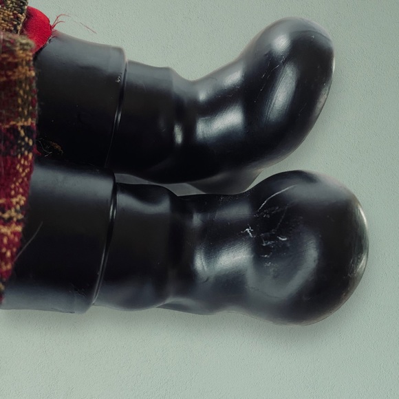 20” Elegantly Dressed Holiday Ceramic Dog Figurine Golden Retriever Yellow Lab - Picture 11 of 13